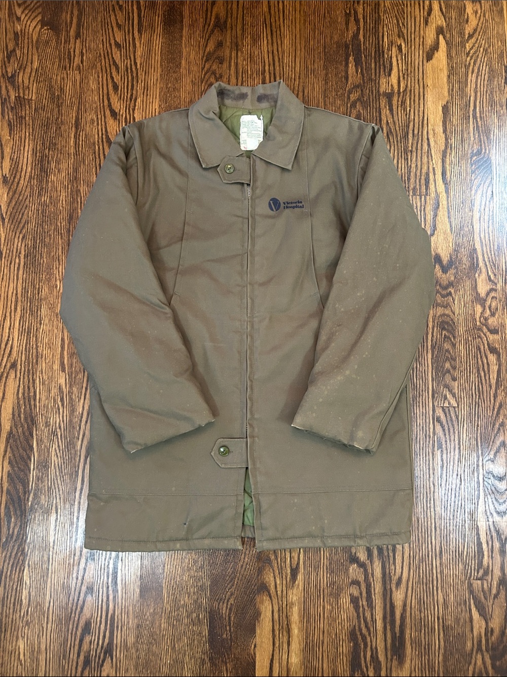 Vintage 80s Canvas Construction Jacket